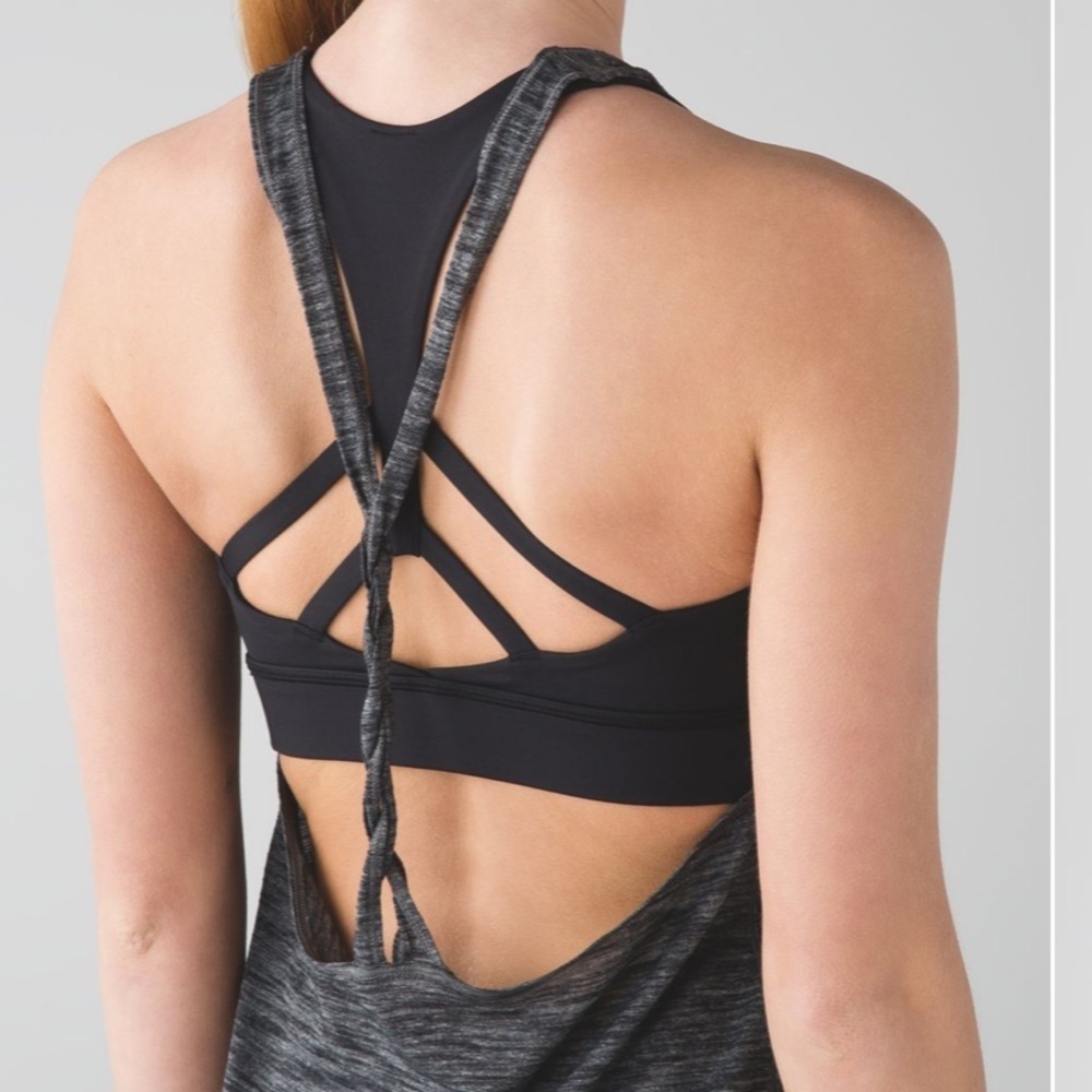Lululemon Twist and Toil Tank Heathered Black / Black - Picture 4 of 11